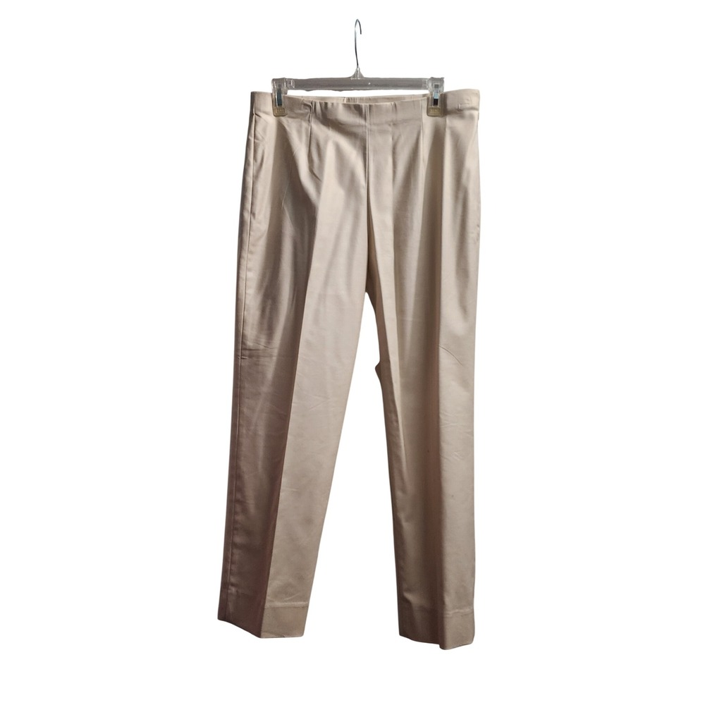 ZOZO Womens Beige Tan Pleated Wide‎ Leg Dress Pants Size 10